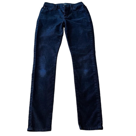 Hudson Distressed Corduroy Black Stretch Skinny Ankle Pants - 26 - Picture 2 of 12